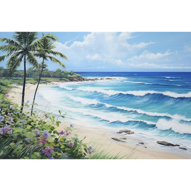 Tropical Beach Art Canvas